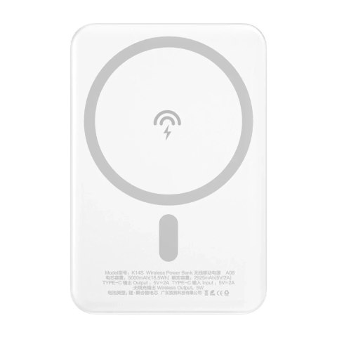 Dudao bezprzewodowy powerbank MagSafe 5000mAh czarny (K14S)