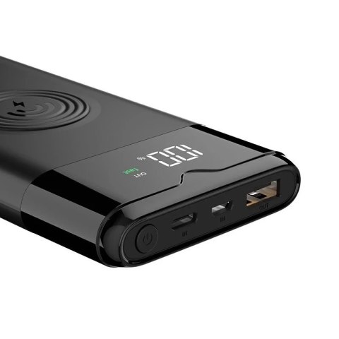 Dudao powerbank 10000 mAh Power Delivery Quick Charge 5.0 22,5W ładowarka bezprzewodowa Qi 15 W biały(K13Pro)