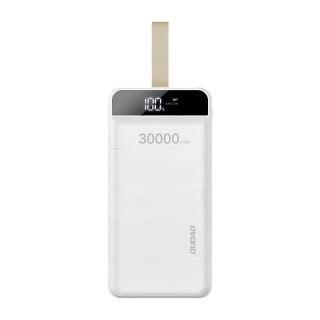 Dudao powerbank 30000 mAh 3x USB z lampką LED biały (K8s+ white)