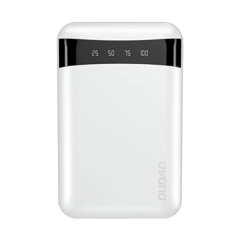 Dudao przenośny powerbank USB 10000mAh biały (K3Pro mini)