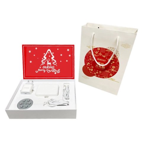 Dudao zestaw prezentowy ładowarka bezprzewodowa A12S, ładowarka sieciowa PD 18W A8, kabel Lightning 18W L6X, powerbank 10000 mAh