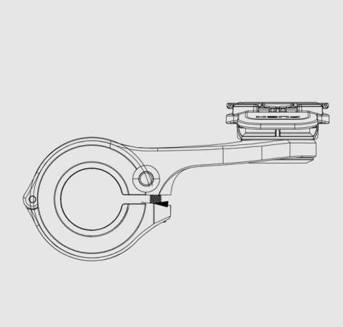 Quad Lock Out Front PRO Uchwyt na kierownicę rowerową
