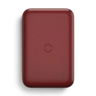 UNIQ Powerbank indukcyjny Hyde Air 10000mAh USB-C 18W PD Fast Wireless bordowy/maroon