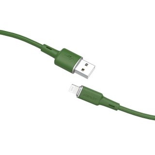 Acefast kabel MFI USB - Lightning 1,2m, 2,4A zielony (C2-02 oliver green)