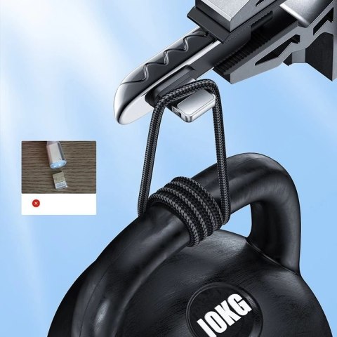 Joyroom gamingowy kabel USB - Lightning do ładowania / transmisji danych 2,4A 1,2m czarny (S-1230K3)