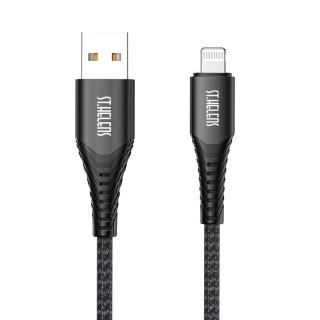Joyroom kabel MFI USB - Lightning do transferu danych i ładowania 2,1A 20W 1,2m czarny (ST-C04)