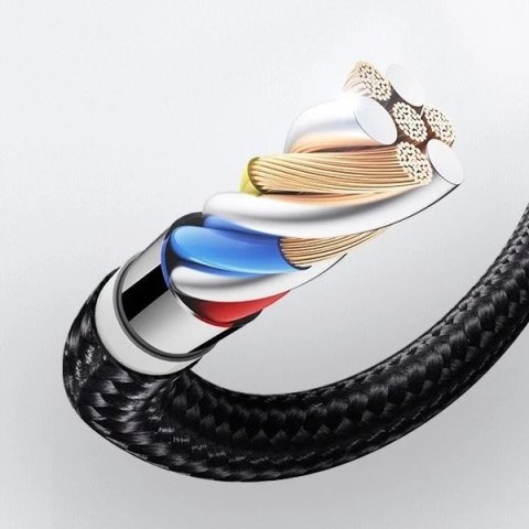 Joyroom kabel MFI USB - Lightning do transferu danych i ładowania 2,1A 20W 1,2m czarny (ST-C04)