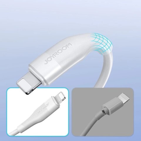 Joyroom kabel USB - Lightning do ładowania / transmisji danych 3A 1m biały (S-1030M12)