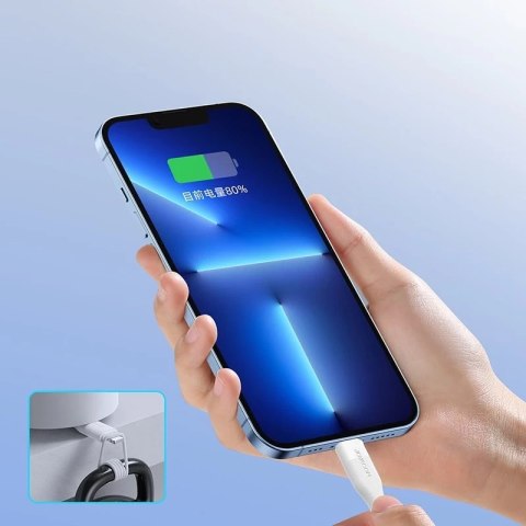 Joyroom kabel USB - Lightning do ładowania / transmisji danych 3A 1m biały (S-1030M12)