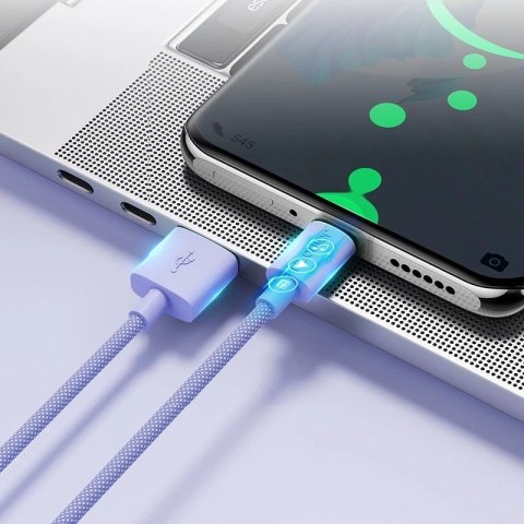 Joyroom kabel przewód USB - Lightning do ładowania / transmisji danych 1m fioletowy (S-1030M13)