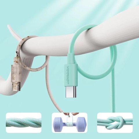 Joyroom kabel przewód USB - Lightning do ładowania / transmisji danych 1m zielony (S-1030M13)