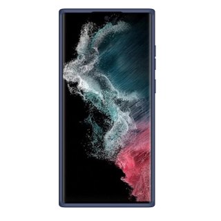 Nillkin CamShield Silky Silicone Case etui pokrowiec z osłoną na aparat do Samsung Galaxy S22 Ultra niebieski