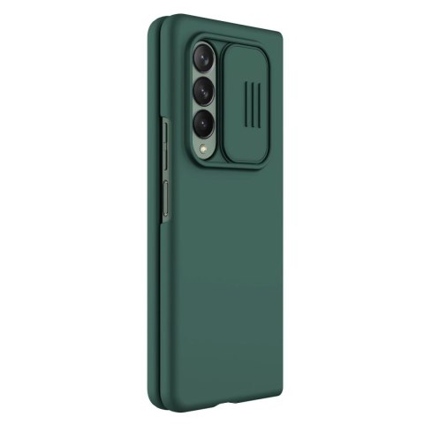 Nillkin CamShield Silky Silicone Case etui pokrowiec z osłoną na aparat do Samsung Galaxy Z Fold 3 zielony
