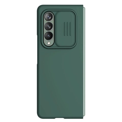 Nillkin CamShield Silky Silicone Case etui pokrowiec z osłoną na aparat do Samsung Galaxy Z Fold 3 zielony