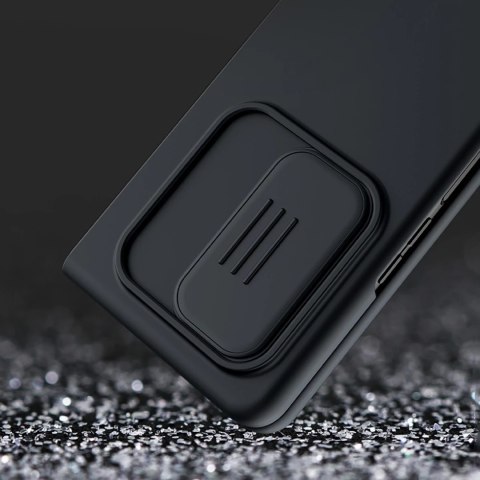 Nillkin CamShield Silky Silicone Case etui pokrowiec z osłoną na aparat do Samsung Galaxy Z Fold 3 zielony