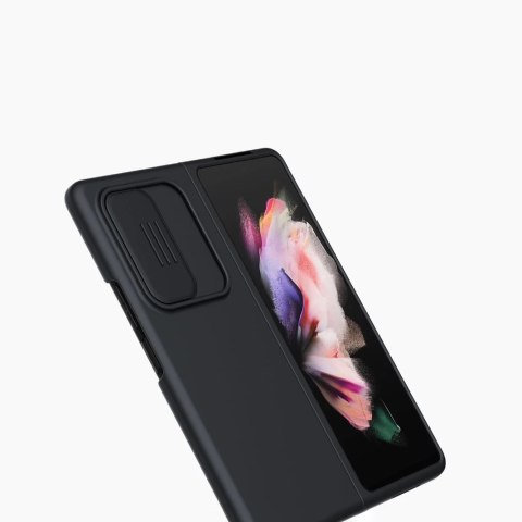 Nillkin CamShield Silky Silicone Case etui pokrowiec z osłoną na aparat do Samsung Galaxy Z Fold 3 zielony