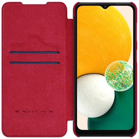 Nillkin Qin skórzana kabura etui Samsung Galaxy A13 5G czerwony