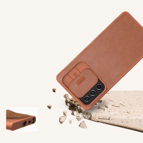 Nillkin Qin skórzana kabura etui Samsung Galaxy A53 5G czarny