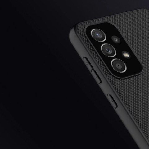 Nillkin Textured Case wytrzymałe wzmocnione etui z żelową ramką i nylonem na tyle Samsung Galaxy A33 5G czarny