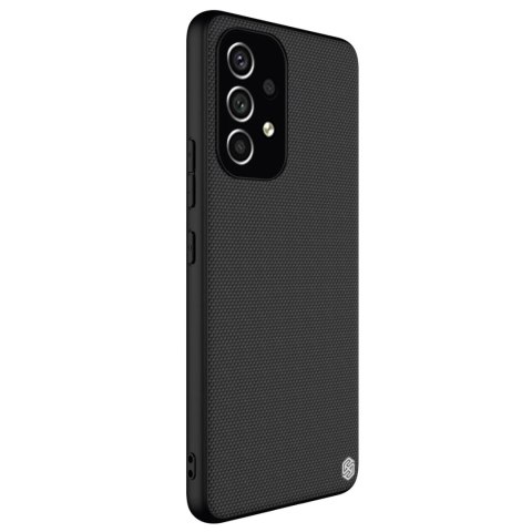 Nillkin Textured Case wytrzymałe wzmocnione etui z żelową ramką i nylonem na tyle Samsung Galaxy A53 5G czarny