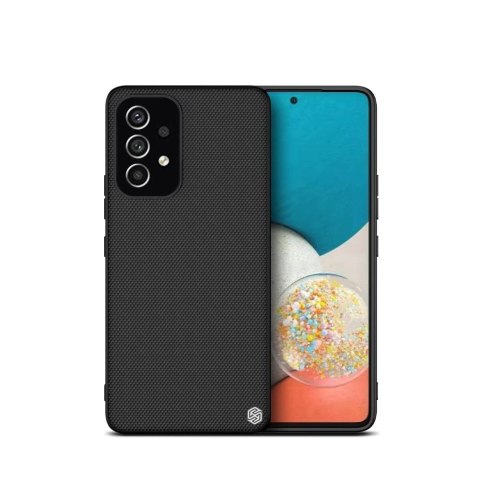 Nillkin Textured Case wytrzymałe wzmocnione etui z żelową ramką i nylonem na tyle Samsung Galaxy A53 5G czarny