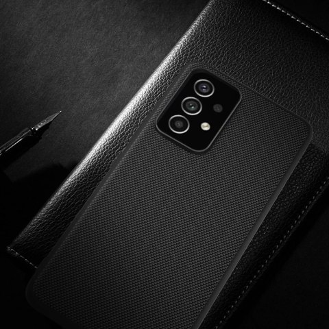 Nillkin Textured Case wytrzymałe wzmocnione etui z żelową ramką i nylonem na tyle Samsung Galaxy A53 5G czarny