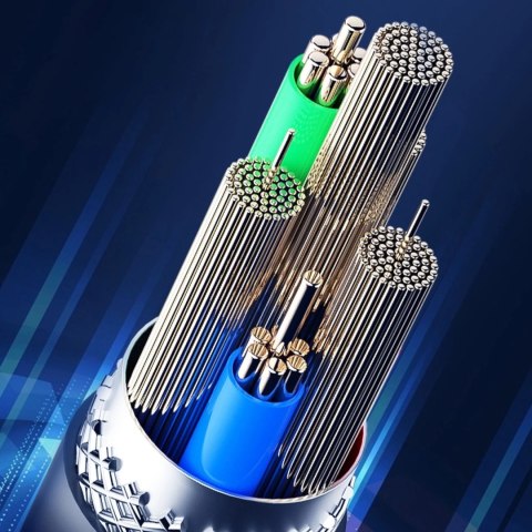 WK Design King Kong 2nd Gen series płaski kabel USB - Lightning do szybkiego ładowania / transmisji danych 6A 1,3m biały (WDC-15