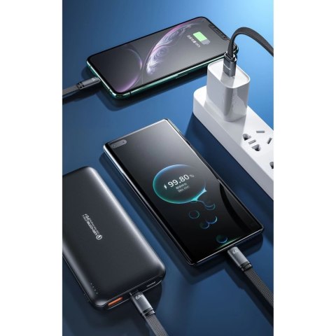 WK Design King Kong 2nd Gen series płaski kabel USB - Lightning do szybkiego ładowania / transmisji danych 6A 1,3m czarny (WDC-1