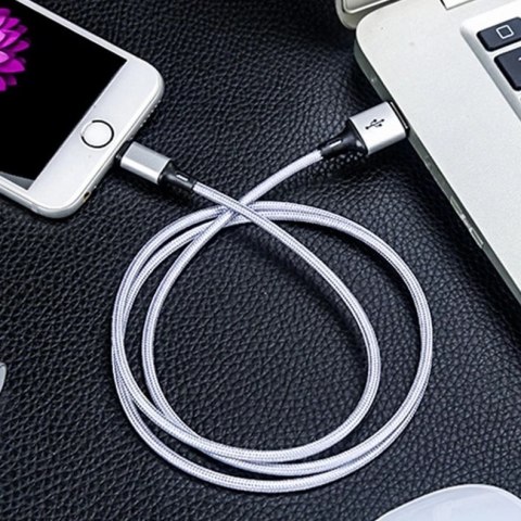 Wozinsky kabel przewód USB - Lightning 2,4A 1m biały (WUC-L1W)