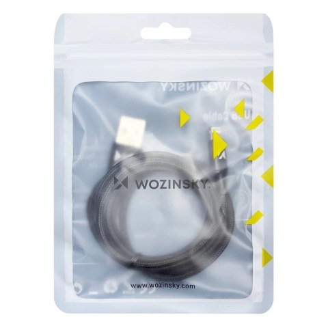Wozinsky kabel przewód USB - Lightning 2,4A 2m czerwony (WUC-L2R)