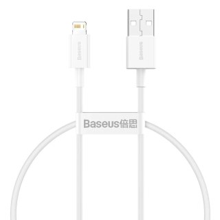 Baseus Superior kabel USB - Lightning 2,4A 0,25 m Biały (CALYS-02)