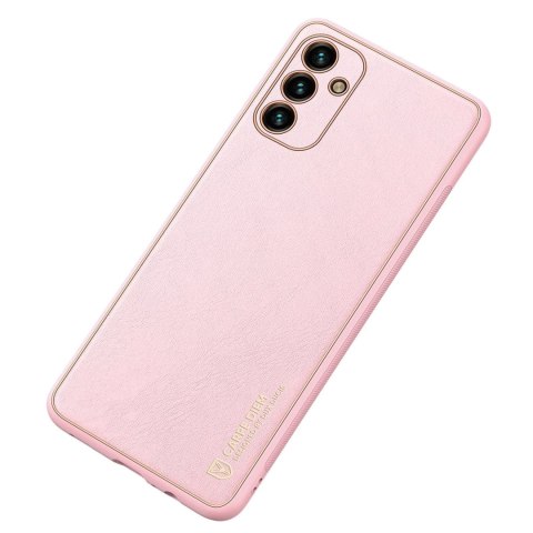Dux Ducis Yolo eleganckie etui pokrowiec ze skóry ekologicznej Samsung Galaxy A13 5G różowy