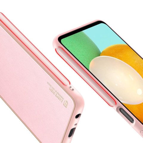 Dux Ducis Yolo eleganckie etui pokrowiec ze skóry ekologicznej Samsung Galaxy A13 5G różowy