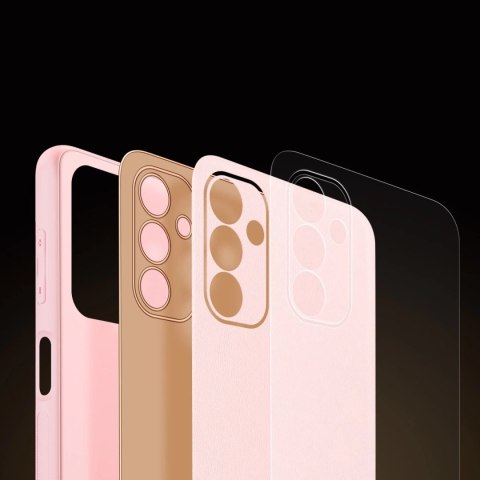 Dux Ducis Yolo eleganckie etui pokrowiec ze skóry ekologicznej Samsung Galaxy A13 5G różowy