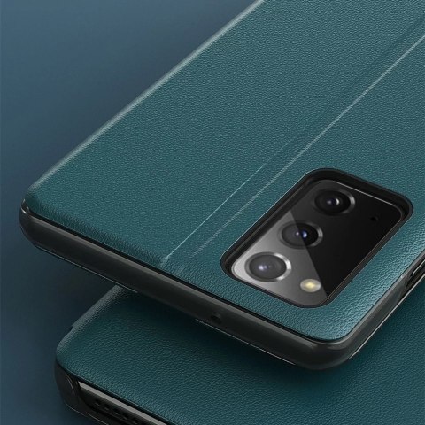 Eco Leather View Case elegancki futerał etui z klapką i funkcją podstawki Samsung Galaxy M51 czerwony