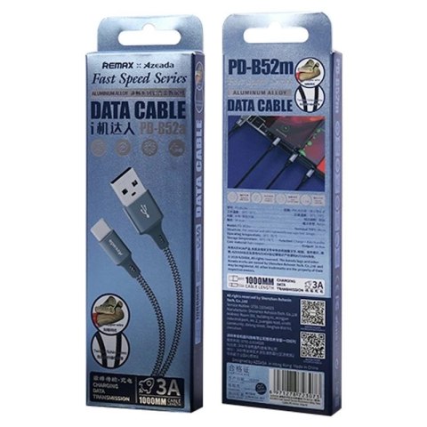 Proda Azeada kabel przewód do szybkiego ładowania USB - Lightning 3 A Power Delivery 1m szary (PD-B52i)