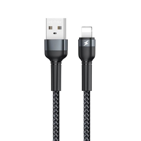 Remax kabel USB - Lightning 2,4 A 1 m do ładowania przesyłania danych czarny (RC-124i black)
