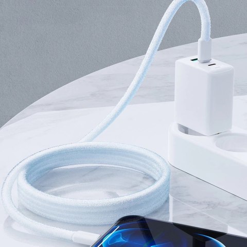 Acefast kabel MFI USB Typ C - Lightning 1,2m, 30W, 3A biały (C2-01 white)