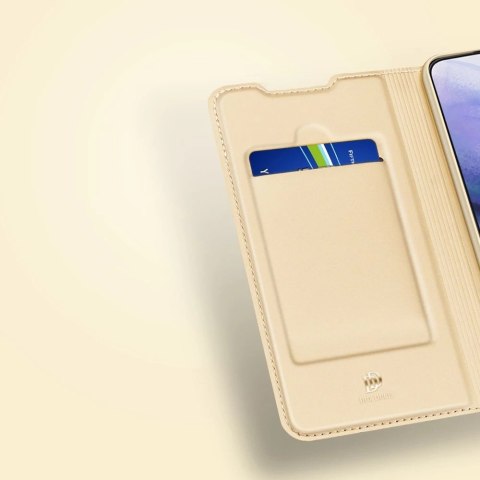 Dux Ducis Skin Pro kabura etui pokrowiec z klapką Samsung Galaxy S22+ (S22 Plus) złoty