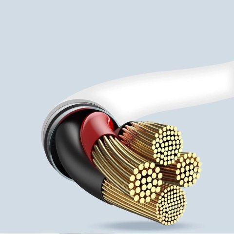 Dudao kabel USB Typ C - Lightning do ładowania i transferu danych 20W PD 1m biały (L6S_1M)