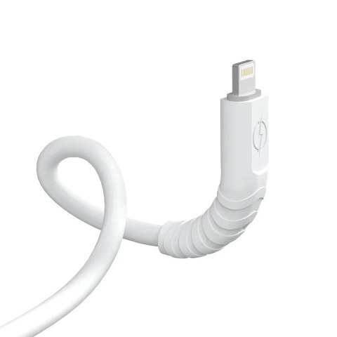 Dudao kabel, przewód USB Typ C - Lightning 6A 65W PD biały (TGL3X)