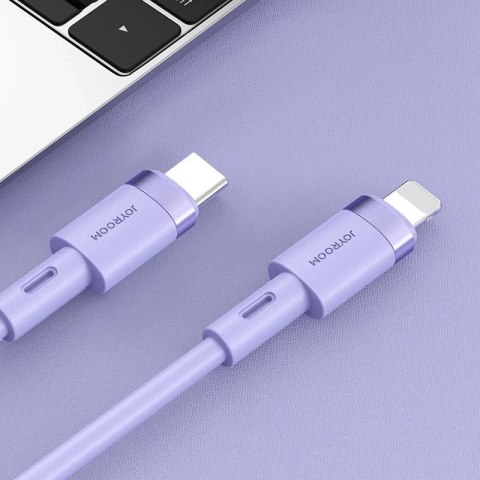 Joyroom kabel przewód USB Typ C - Lightning PD 20W 1,2m fioletowy (S-1224N9)