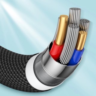 Joyroom wytrzymały kabel USB Typ C - Lightning do szybkiego ładowania / transmisji danych 20W 0,25m zielony (S-02524M13)