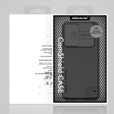 Nillkin CamShield Case etui pokrowiec osłona na aparat kamerę Samsung Galaxy A33 5G niebieski