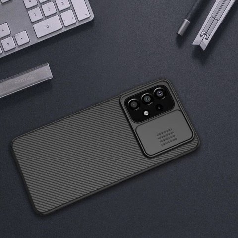 Nillkin CamShield Case etui pokrowiec osłona na aparat kamerę Samsung Galaxy A33 5G niebieski