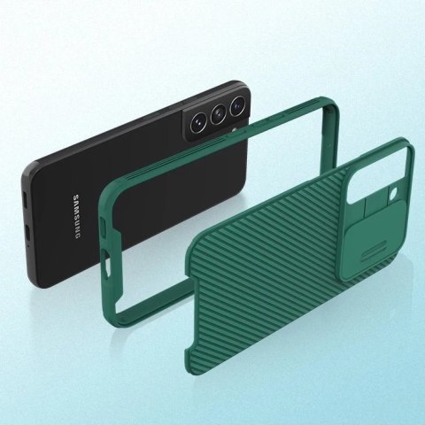 Nillkin CamShield Pro Case pancerne etui pokrowiec osłona na aparat kamerę Samsung Galaxy S22 niebieski