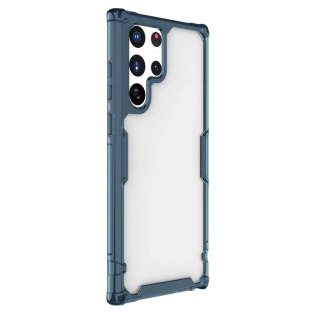 Nillkin Nature Pro etui do Samsung Galaxy S22 Ultra pancerna obudowa pokrowiec niebieski