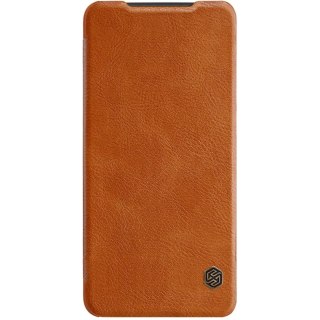Nillkin Qin Case etui do Samsung Galaxy A33 5G osłona na aparat kabura pokrowiec obudowa z klapką brązowy