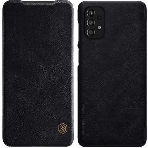 Nillkin Qin Case etui do Samsung Galaxy A33 5G osłona na aparat kabura pokrowiec obudowa z klapką czarny