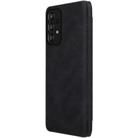 Nillkin Qin Case etui do Samsung Galaxy A33 5G osłona na aparat kabura pokrowiec obudowa z klapką czarny